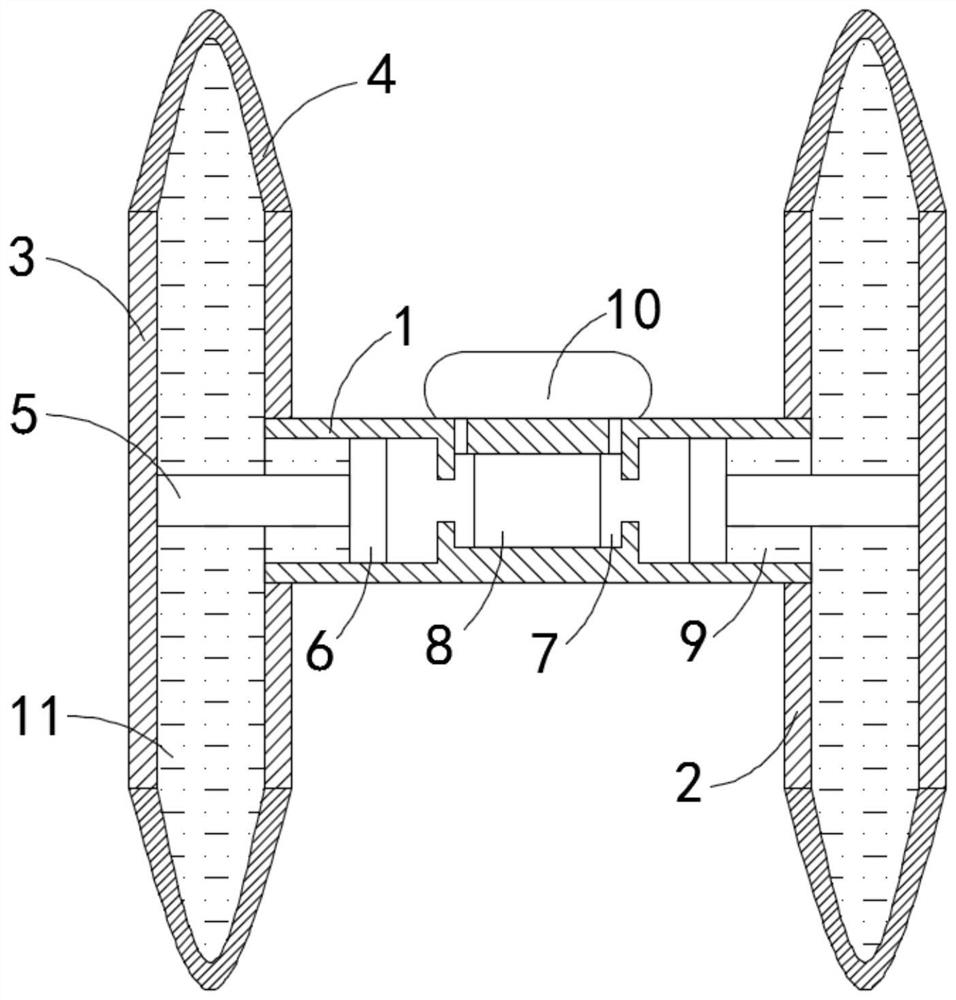 An easy-to-operate municipal underground pipeline partition construction device