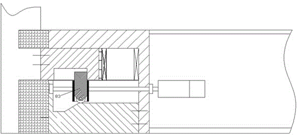 Electrical switch cabinet equipped with external buffer spring