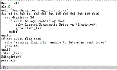 Computer mainboard PCIe slot function test method based on UEFI