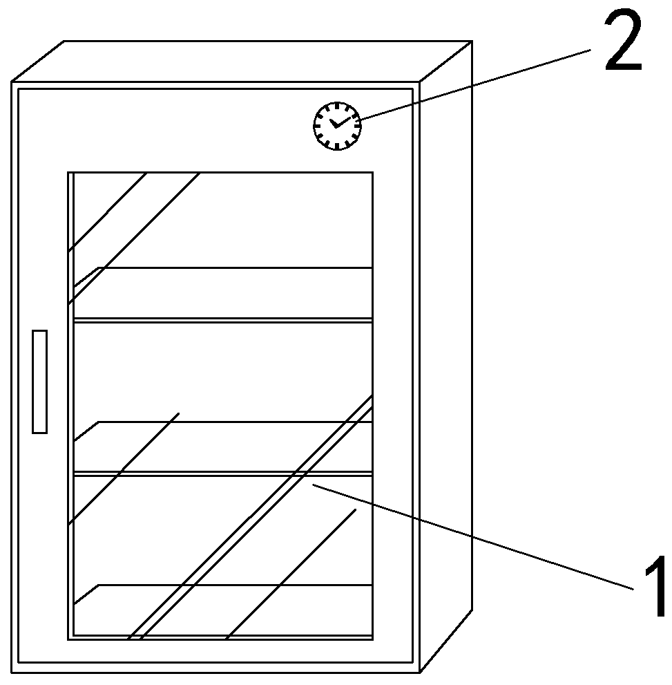 Disinfection cabinet for regular disinfection