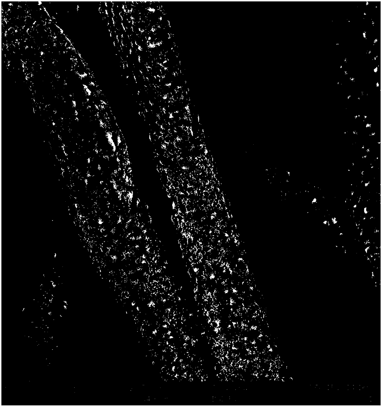 Preparing method of super oil absorbing polypropylene spray-fusing non-woven fabric