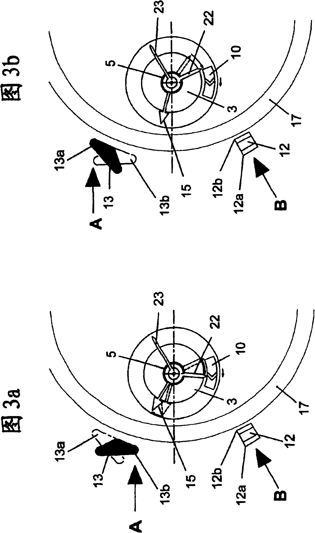 Operation unit of clock and watch regulation device and clock and watch integrally assembled with said unit