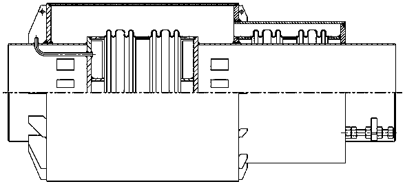 Straight-pipe pressure balanced expansion joint with three-direction compensations