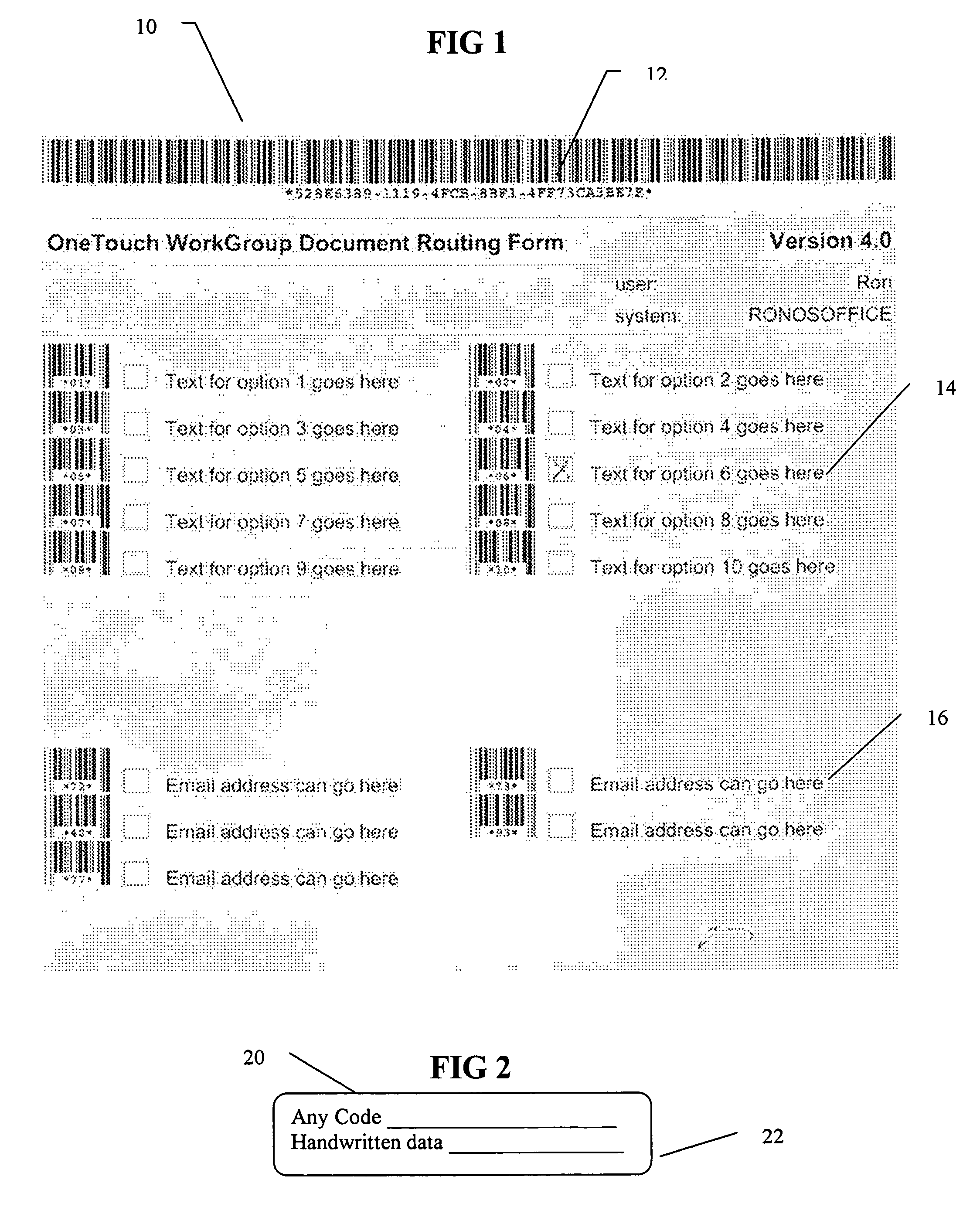 Document routing method for utilizing paper medium to direct outcome of scanned documents and software therefor