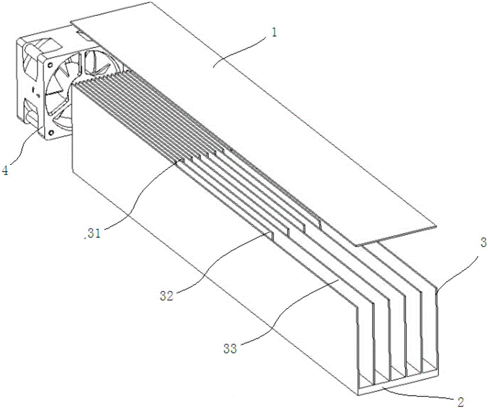 Novel cooling fin runner structure