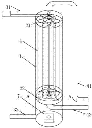 Shell-tube condensing heat exchanger