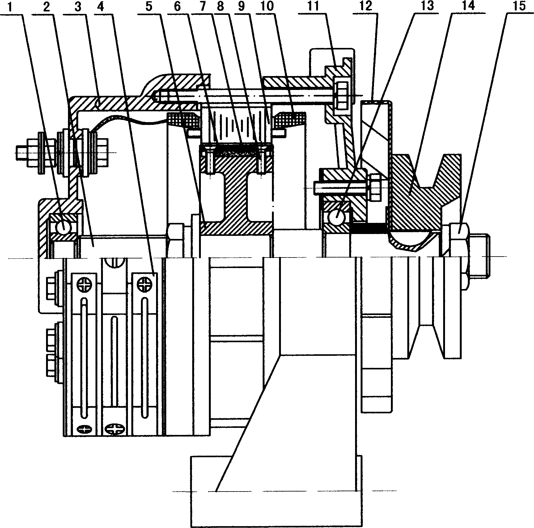 Five-phase Nd-Fe-B permanent-magnetic generator for vehicle