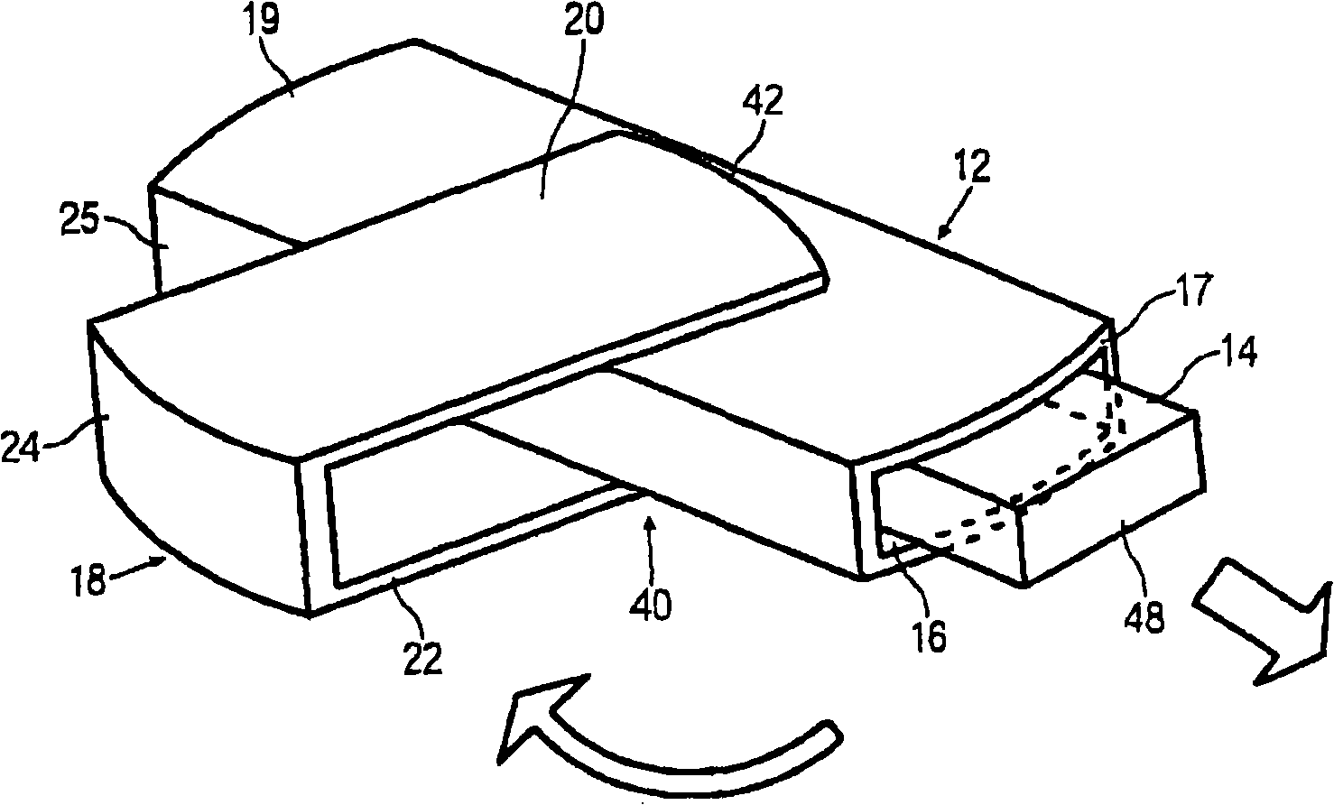 Portable data storage device with retractile connector