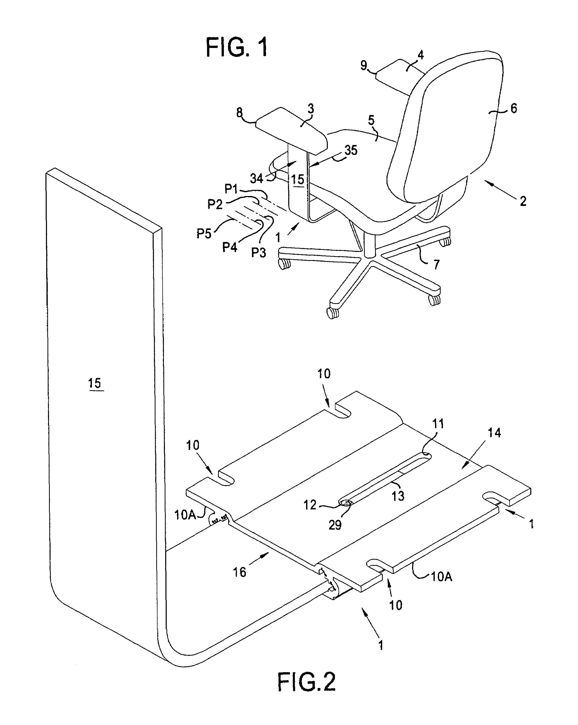 Positioning device for furniture