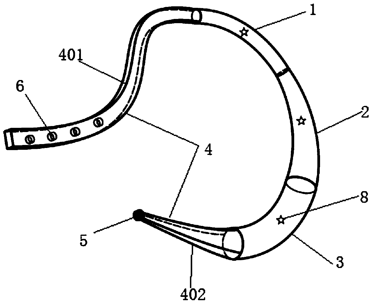 Compressor for preventing jugular phlebectopia of peripherally inserted central catheter (PICC)