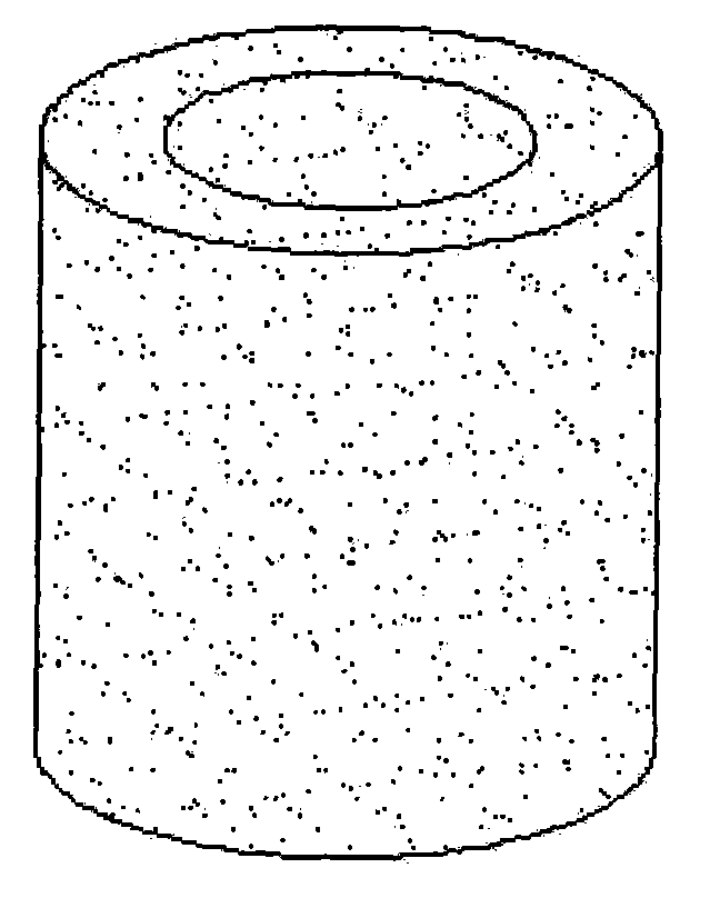 Aquarium filtering material with high porosity and preparation method thereof