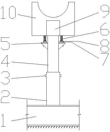 Fabricated simple jig frame used for assembly of steel structure and using method thereof