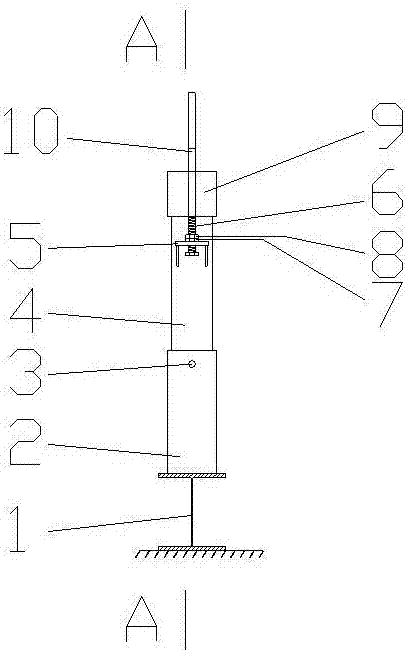 Fabricated simple jig frame used for assembly of steel structure and using method thereof