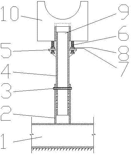 Fabricated simple jig frame used for assembly of steel structure and using method thereof