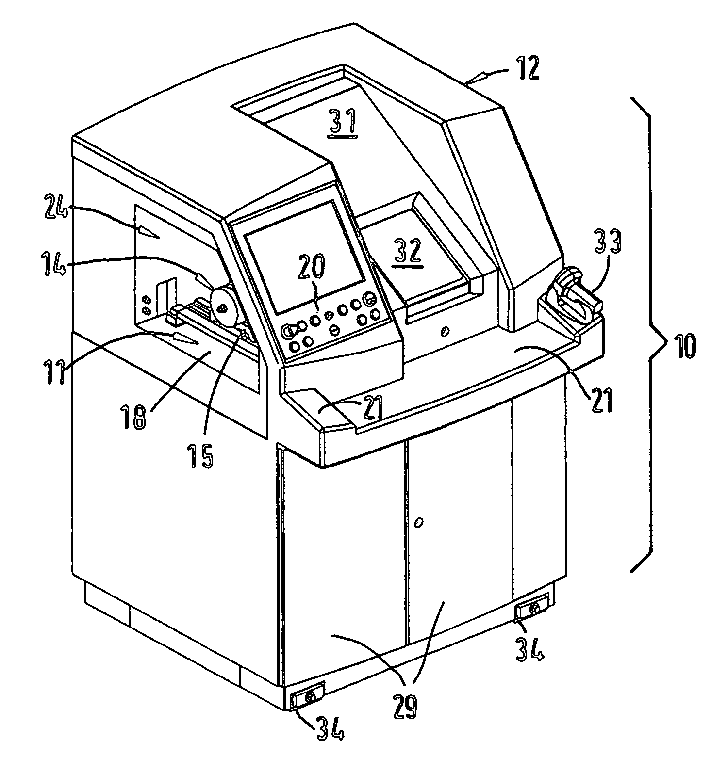 Lathe for machining optical workpieces