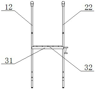 Multifunctional walking-assisting double crutch for hospital