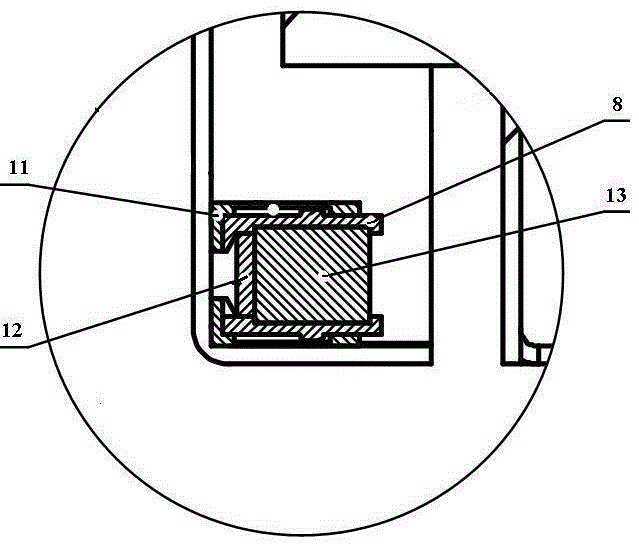 Cooperating mechanism of permanent magnet door lock