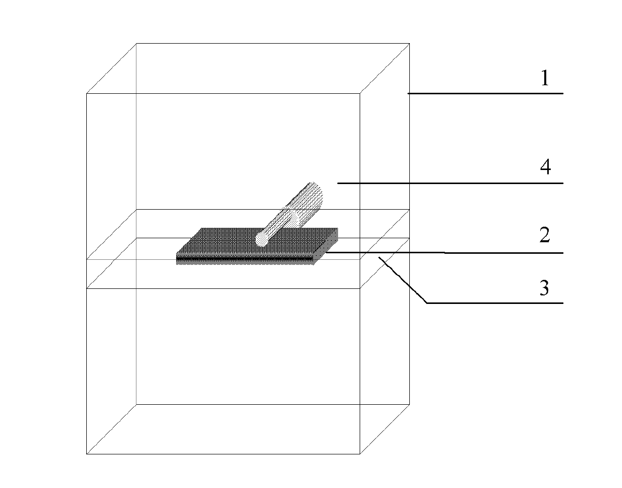 Embedded type sensor of overall process shear stress of concrete dynamic damage