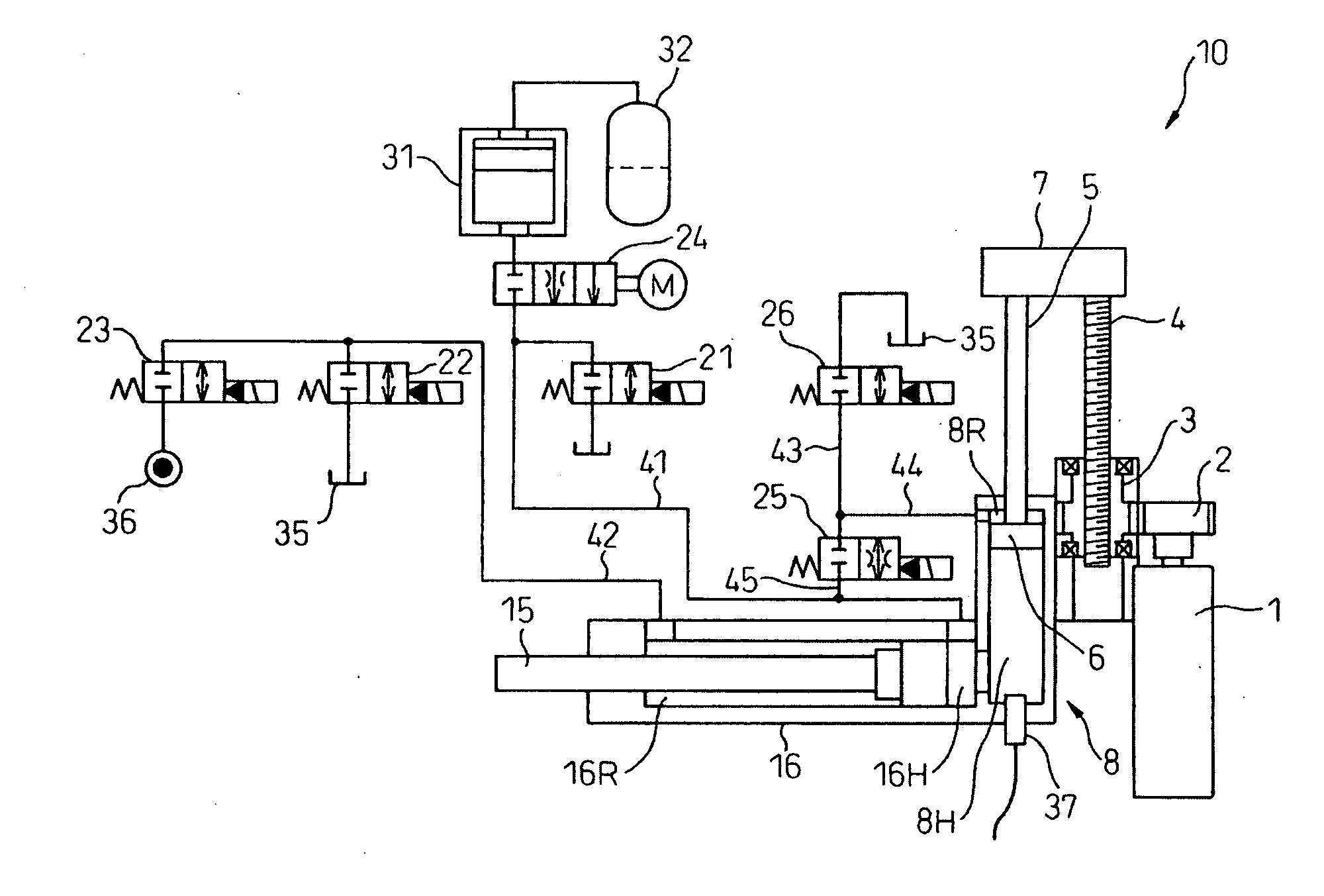 Injection device for die casting machine