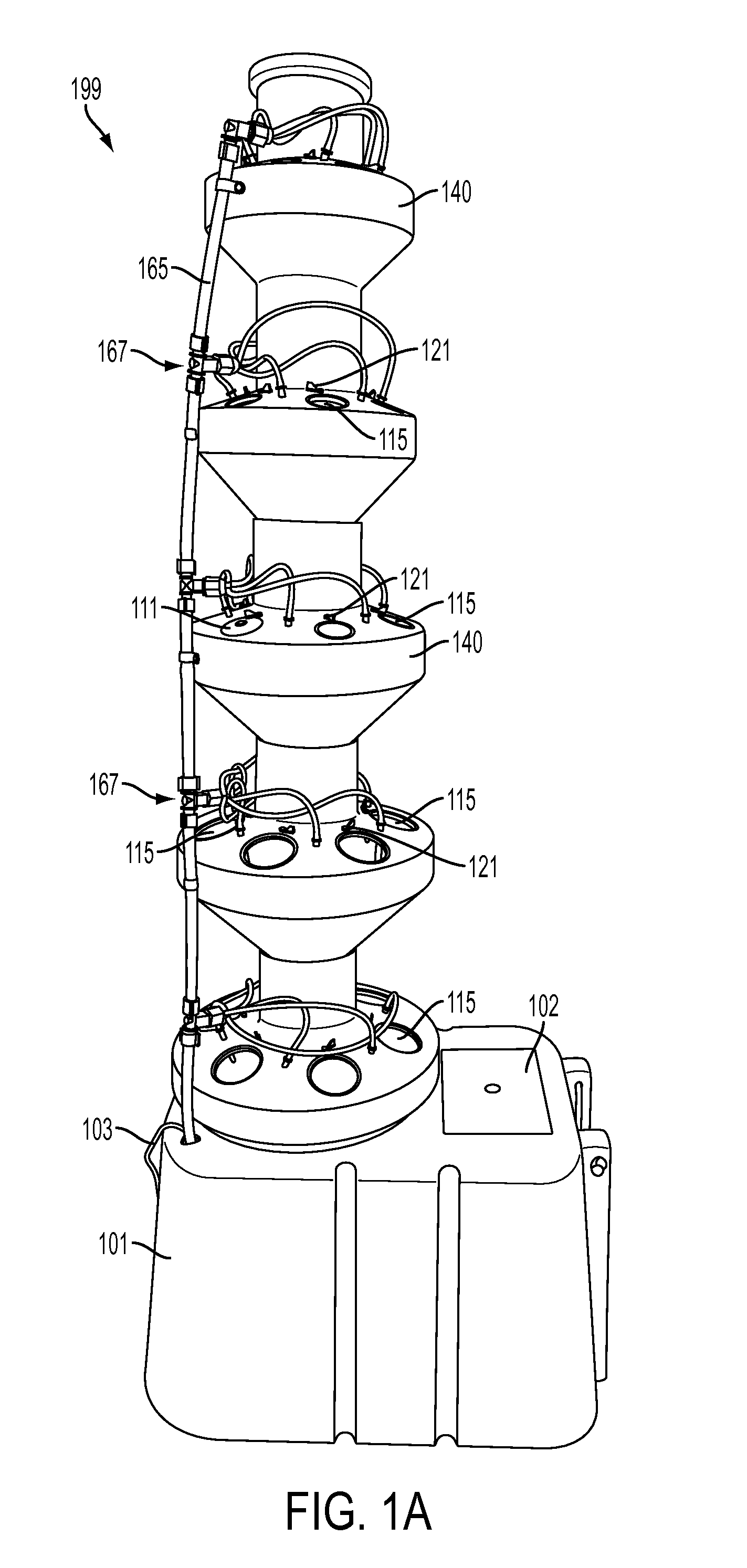 Apparatus for aeroponically growing and developing plants