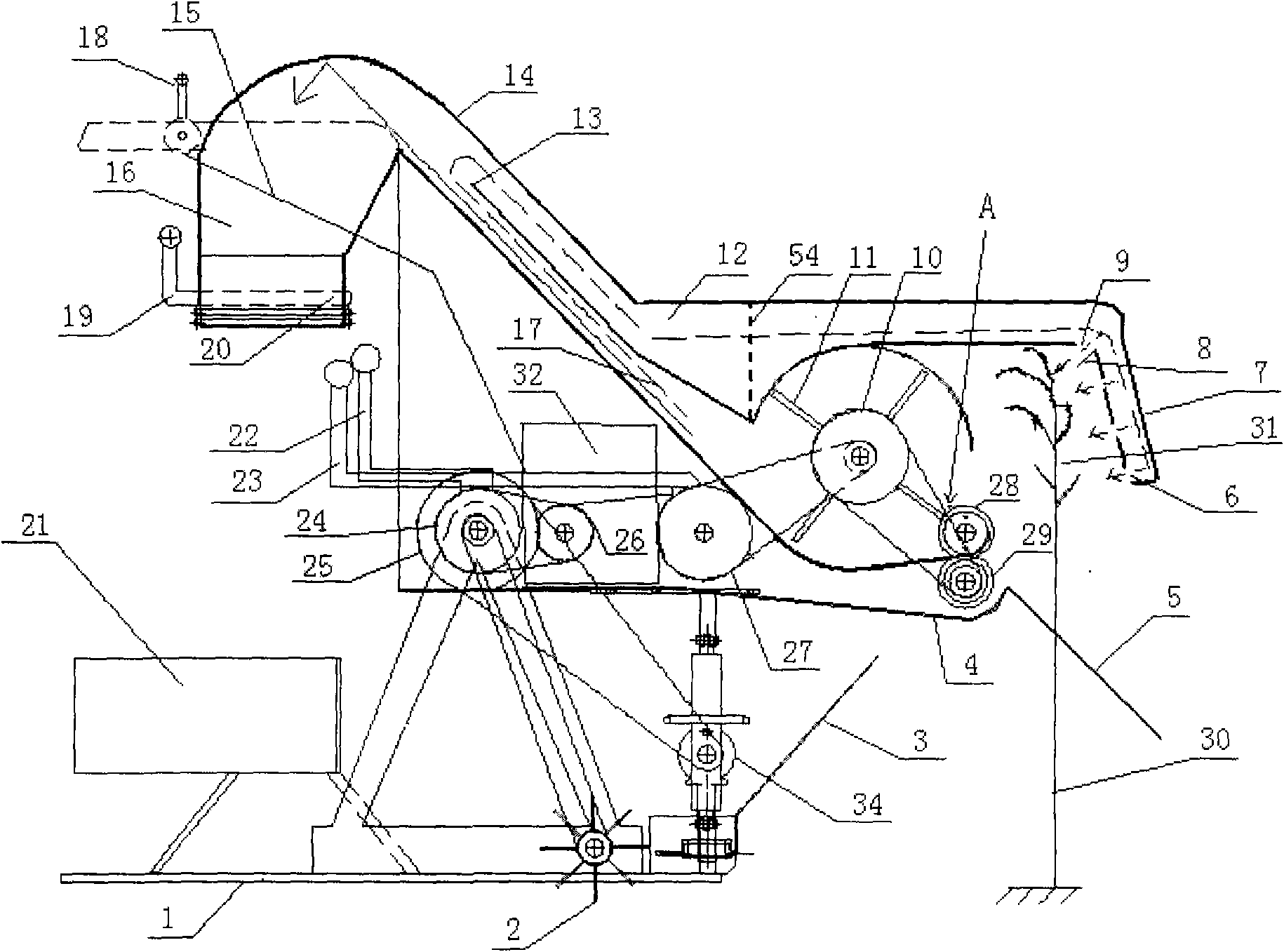 Threshing mechanism and reaping machine using same