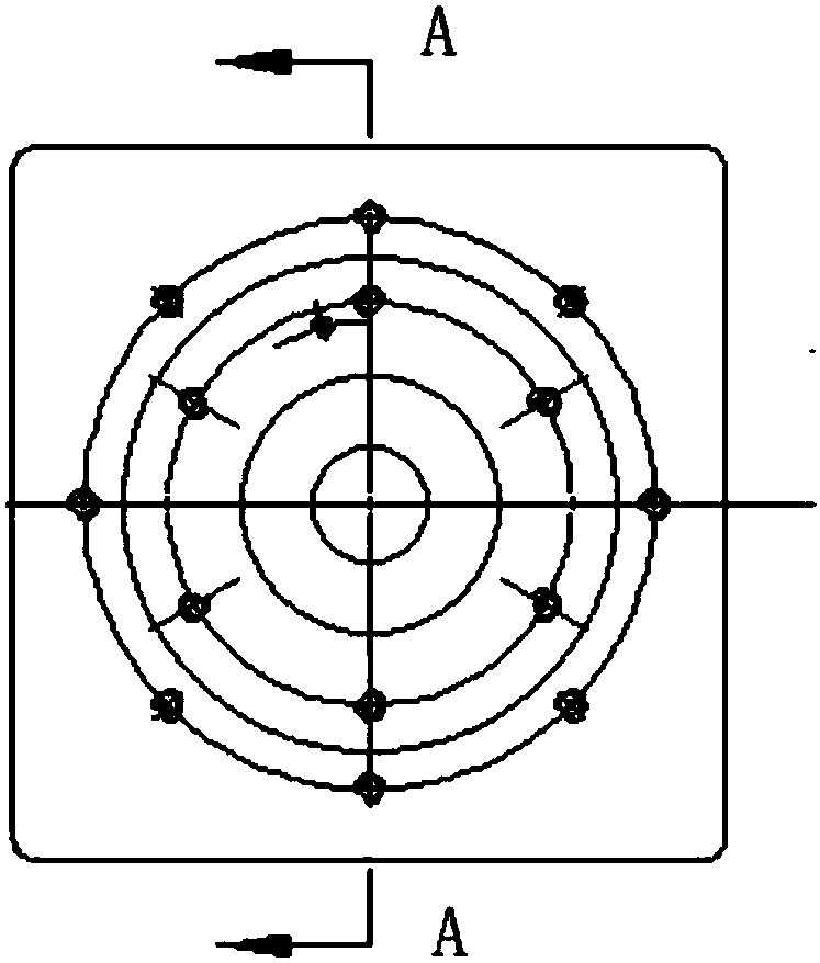 Rotary table for testing projectile wing deployment under the condition of multi-angle high-speed rotation of projectile body