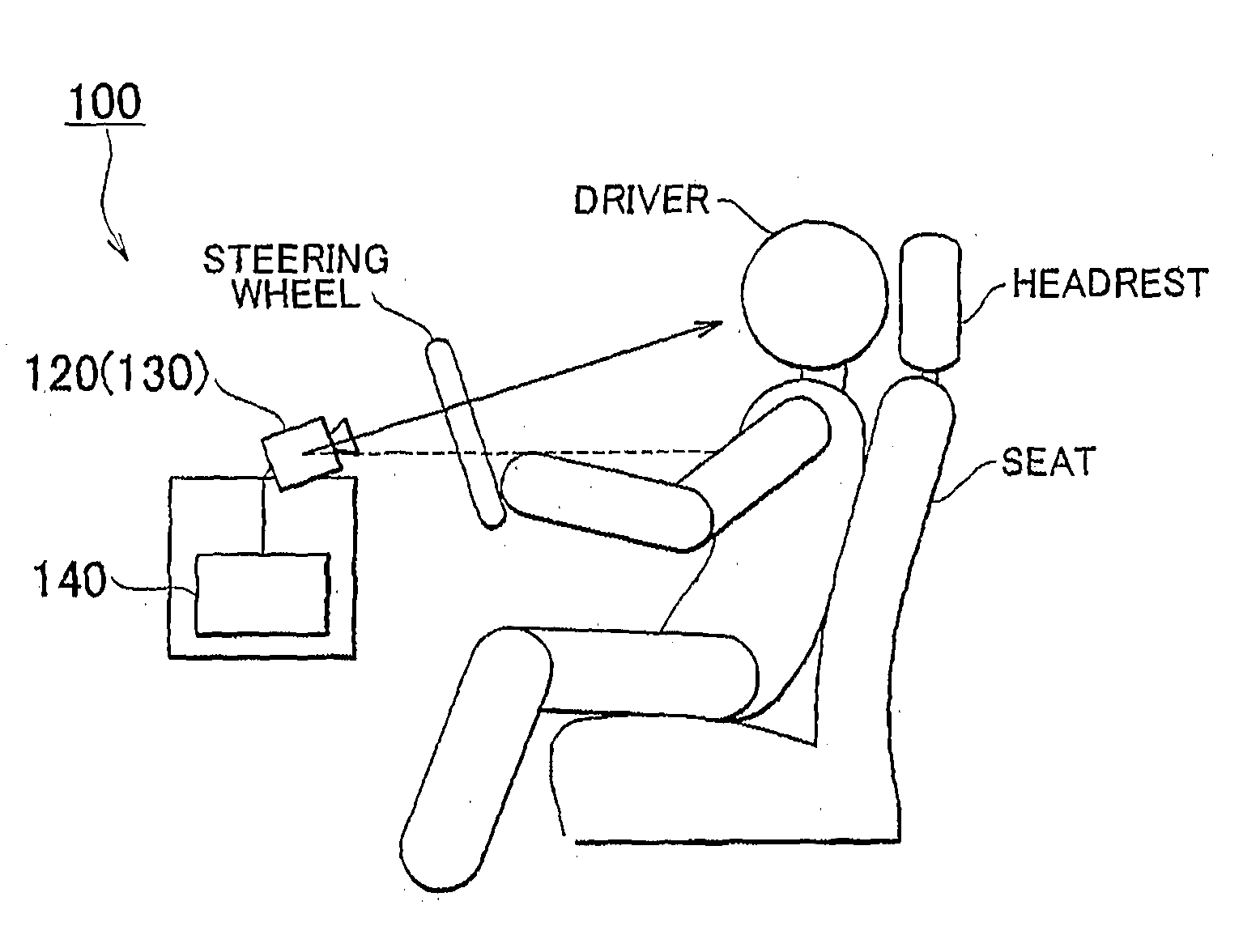 Eye opening detection system and method of detecting eye opening