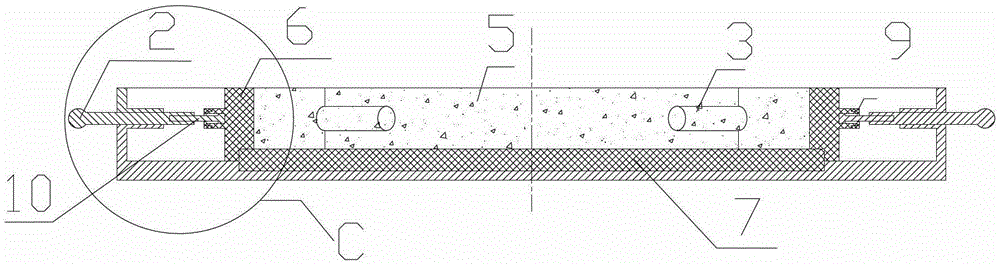 Device and method for real-time testing of volume deformation of cement-based composite materials after hardening