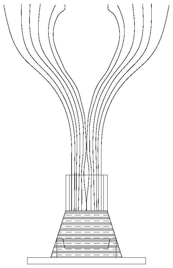 Optical fiber colored lamp floor with power supply performance and dynamic effect