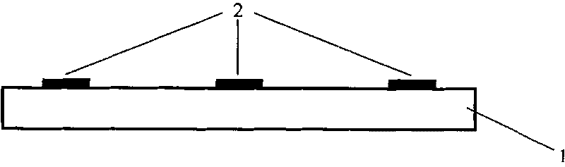 Method for preparing modified nano-stick array electrode after dispensing