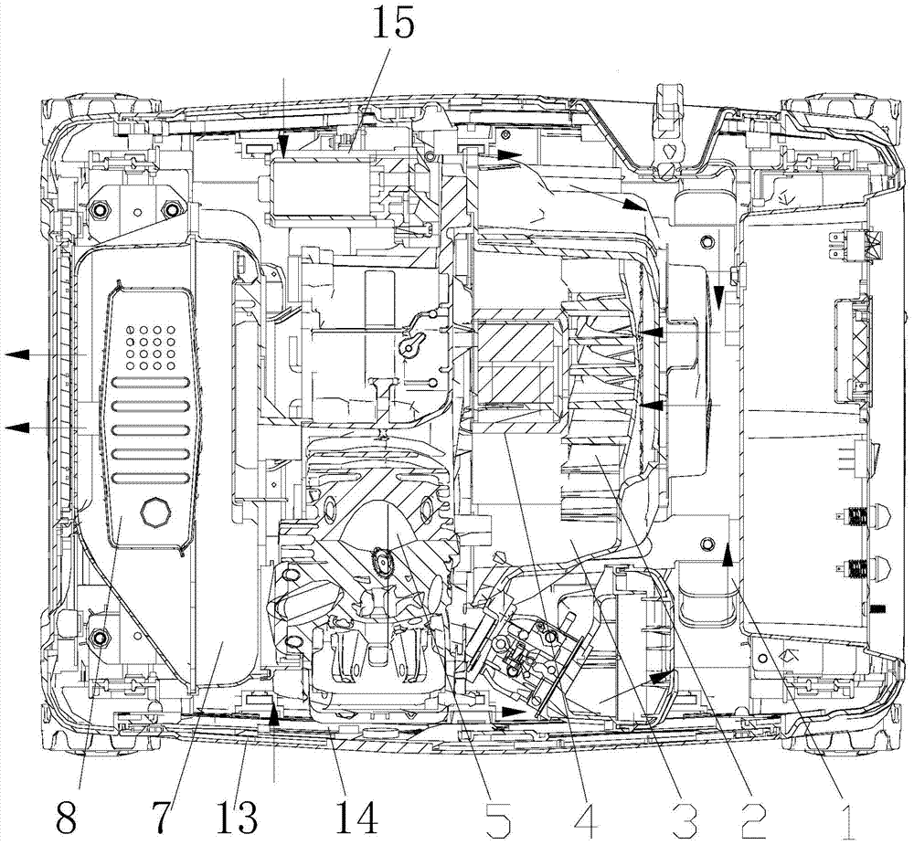 Auxiliary air-cooled generator