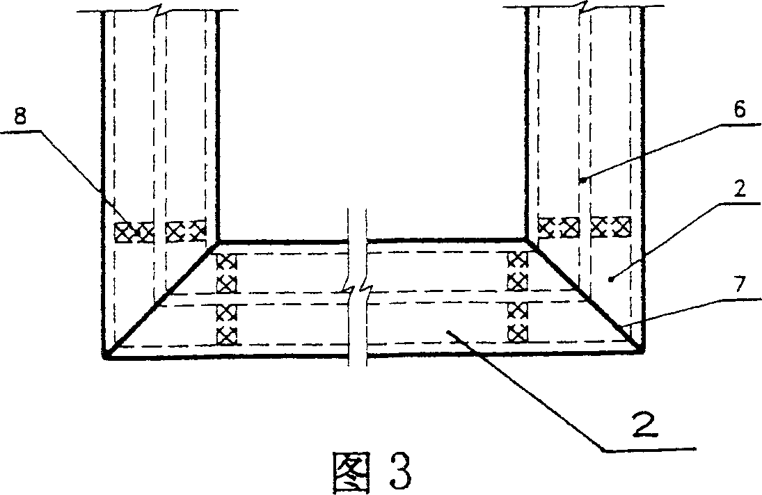 Aluminium-plastic composite section bar with inflation structure and its producing method