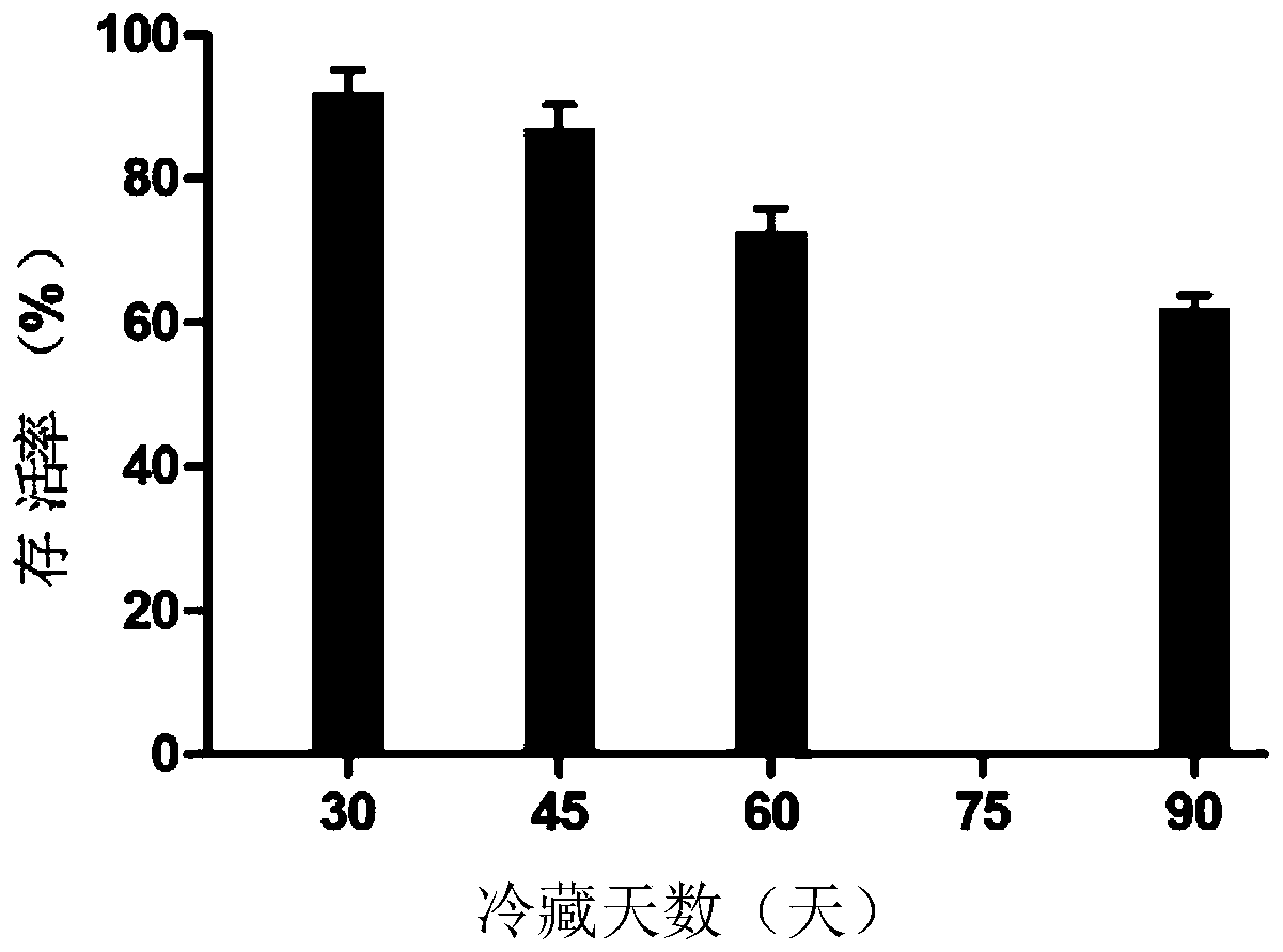 Method for cold storage of Arma chinensis adults