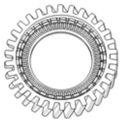 Expanded polystyrene (EPS) worm gear and preparation method thereof