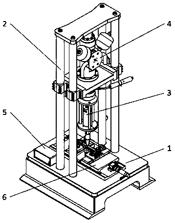 Device and method for testing fatigue mechanical property of material under tensile-bending composite load