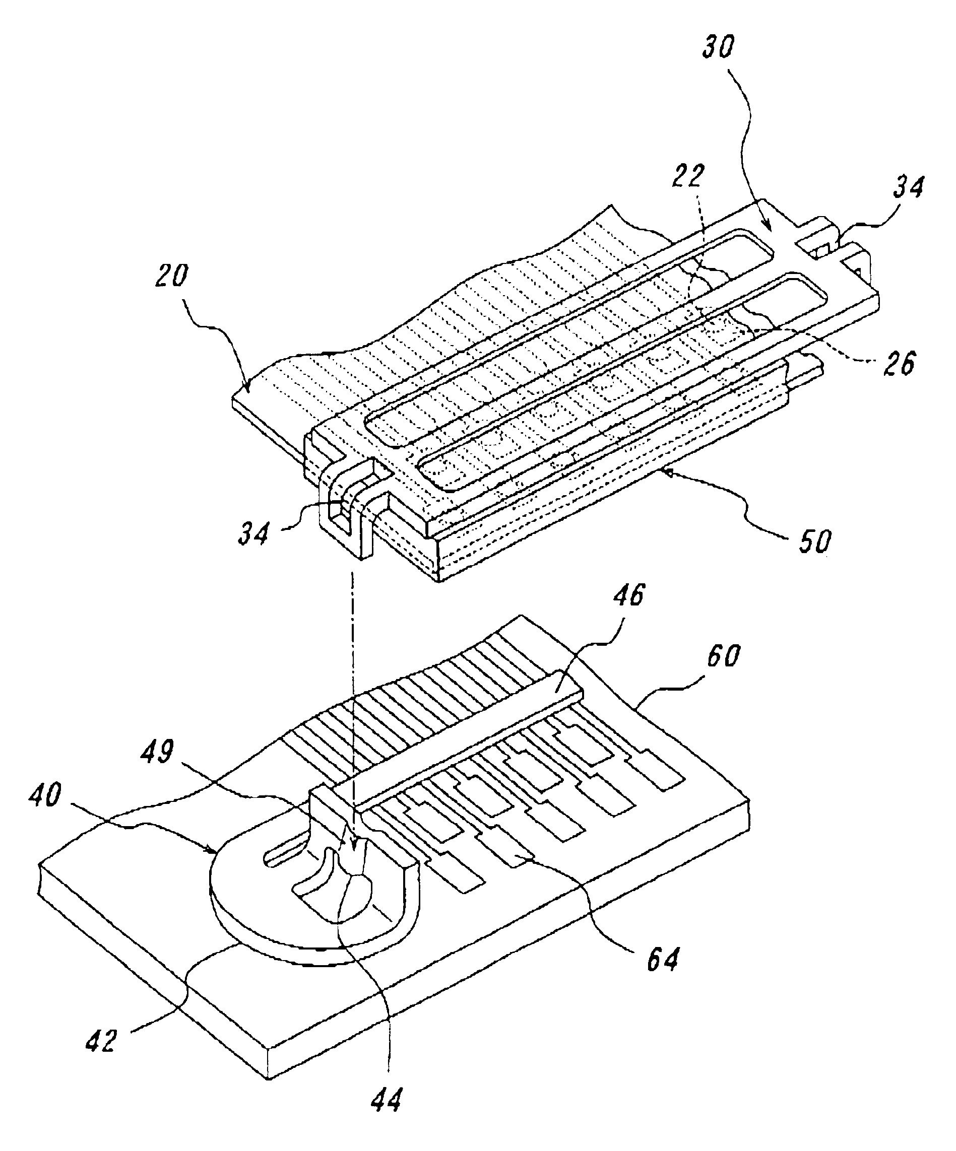 Flat and thin connector for electrically connecting a flexible printed circuit board and a hard board