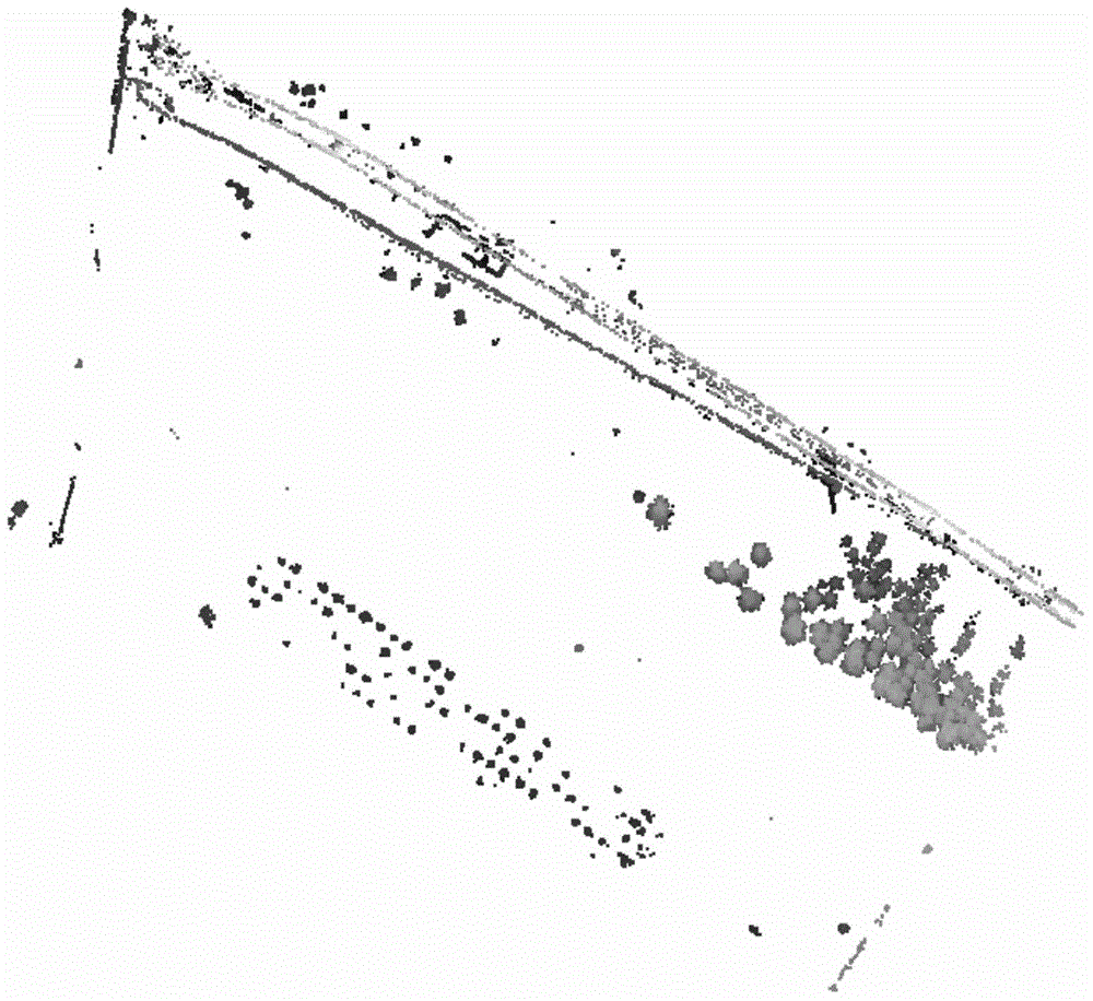 Method for identifying vegetation from airborne laser point cloud data