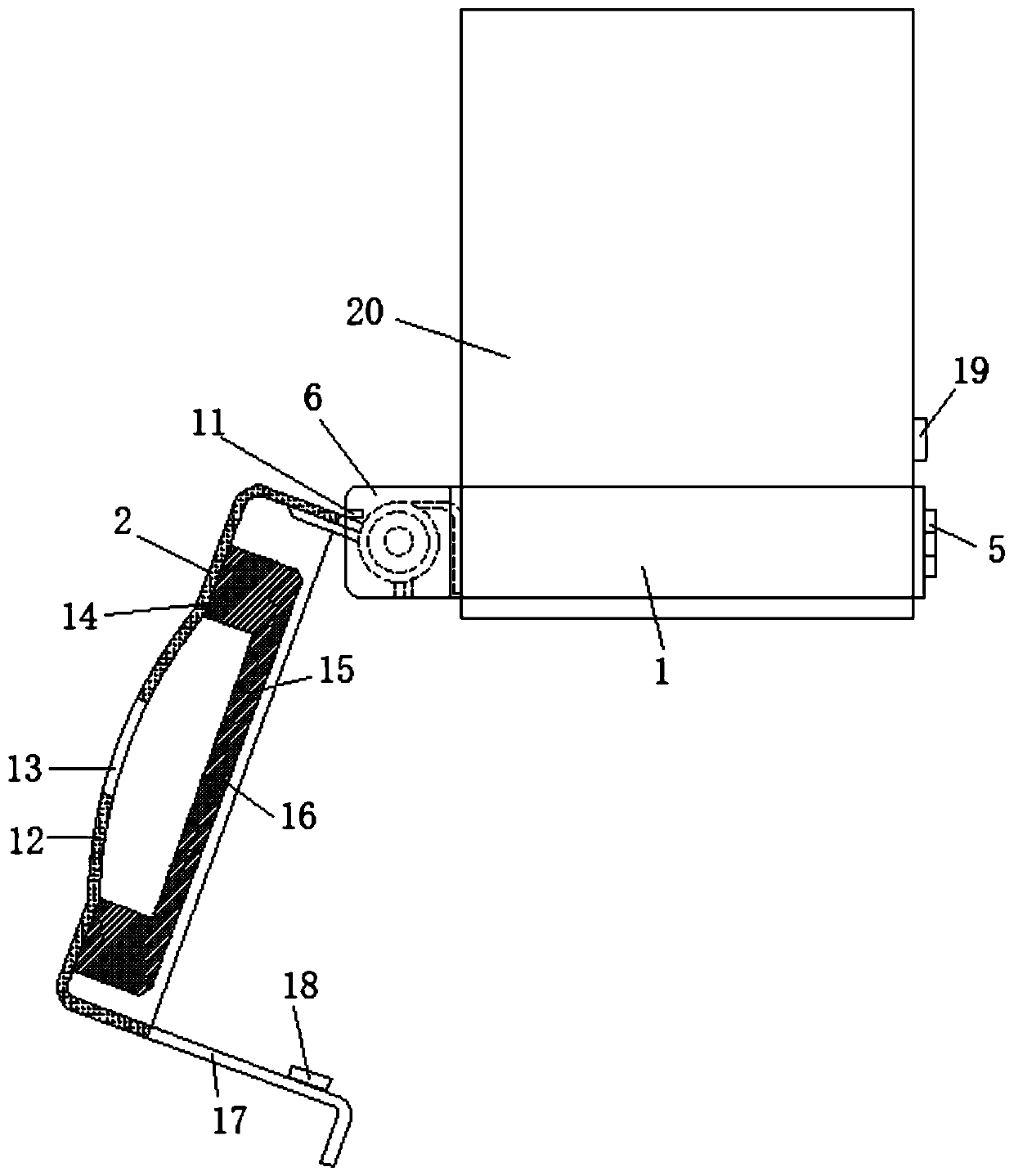 Passenger car water filling nozzle sealing dustproof device