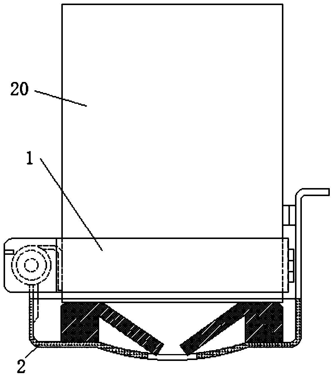 Passenger car water filling nozzle sealing dustproof device