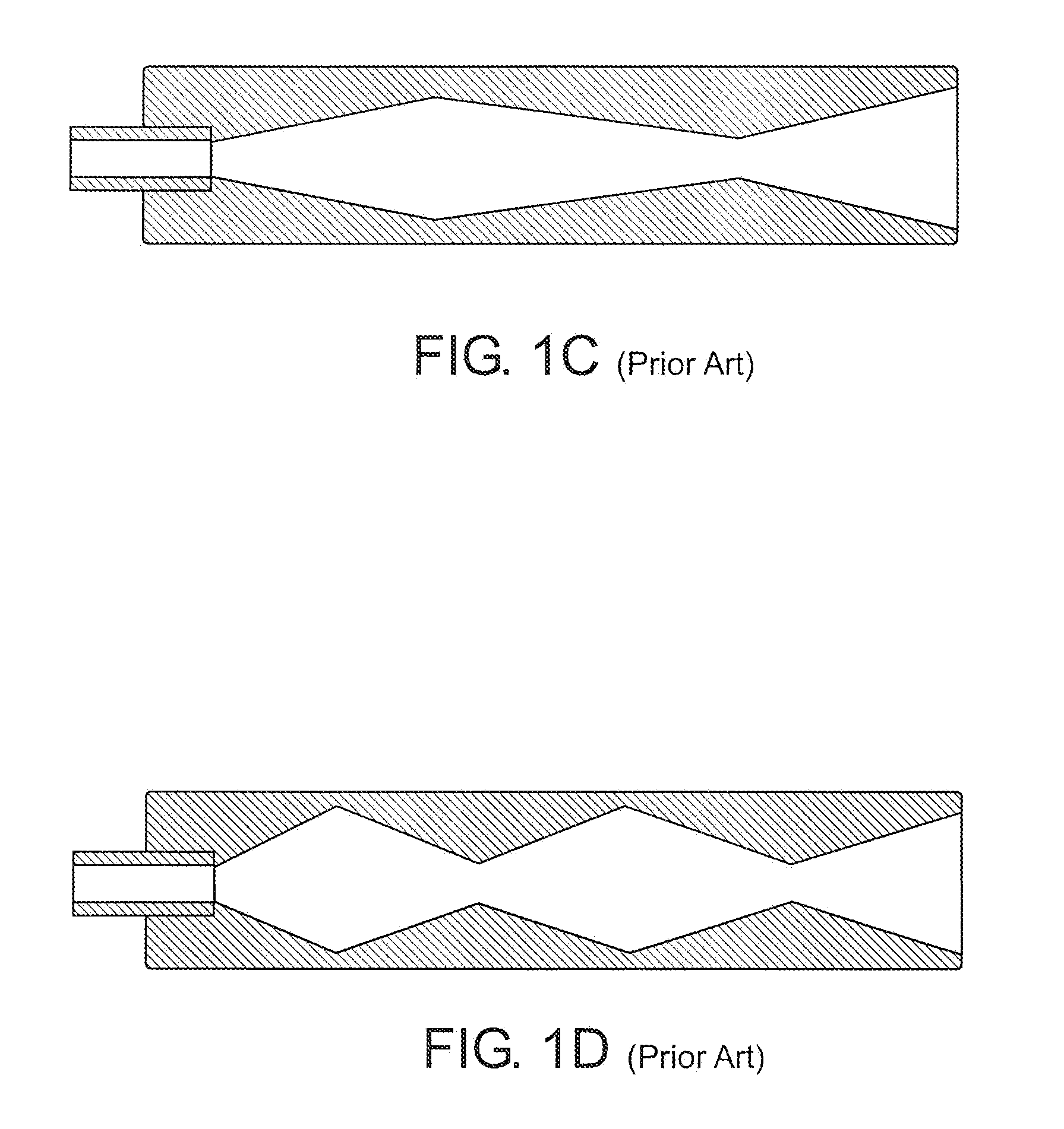 Controlled-unaided surge and purge suppressors for firearm muzzles