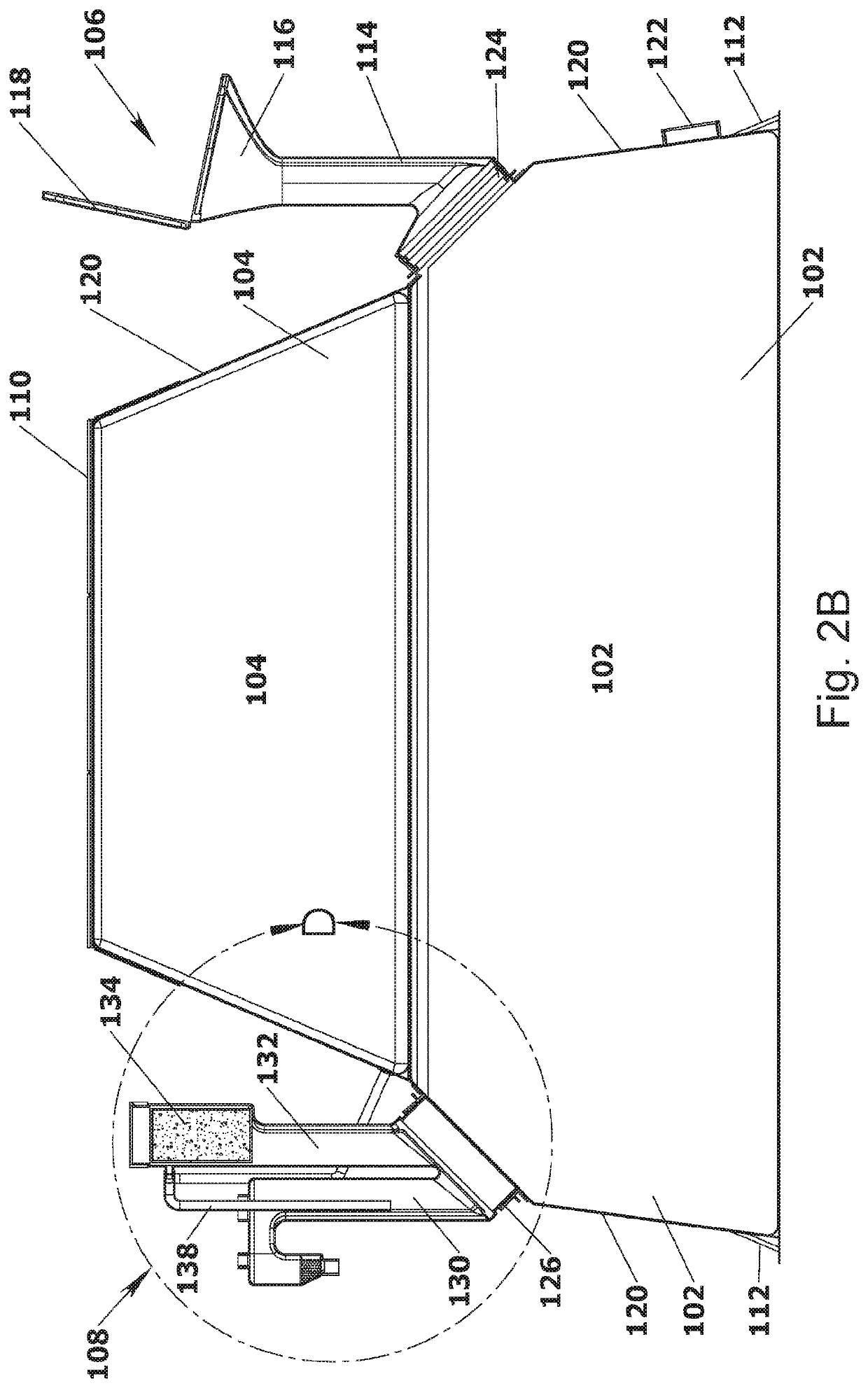 Lightweight appliance with exoskeletal support respective kit-of-parts and method for production of biogas and liquid fertilizer