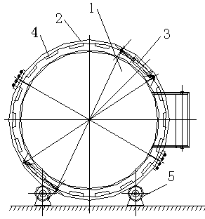 Tightening and fixing structure of test tank rear cover