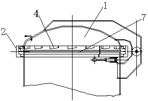 Tightening and fixing structure of test tank rear cover