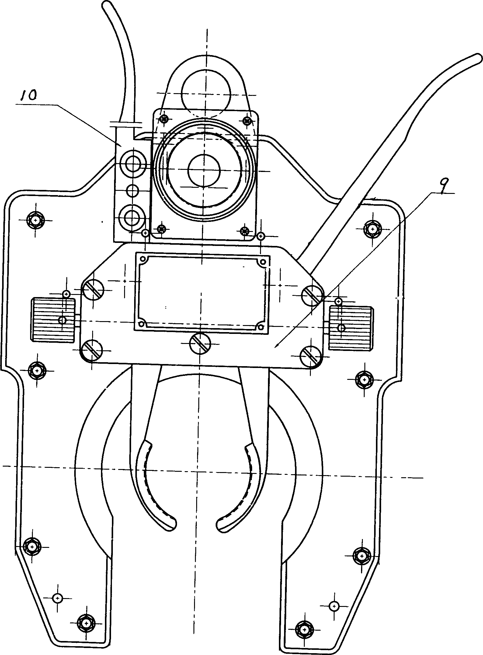 Automatic welding process and device for long pipe joint in boiler pipe header