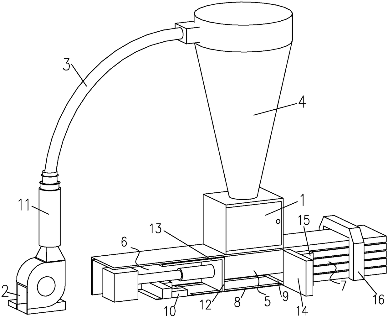 Waste paper packaging machine