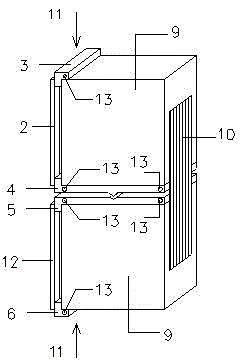 Device and method for testing shearing resistance adhesive strength of structural adhesive between reinforcement material and concrete