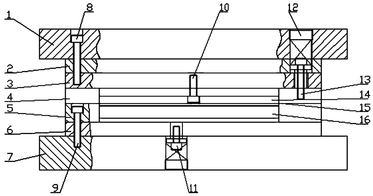 Coining die for outer strip of nuclear fuel assembly positioning grid frame