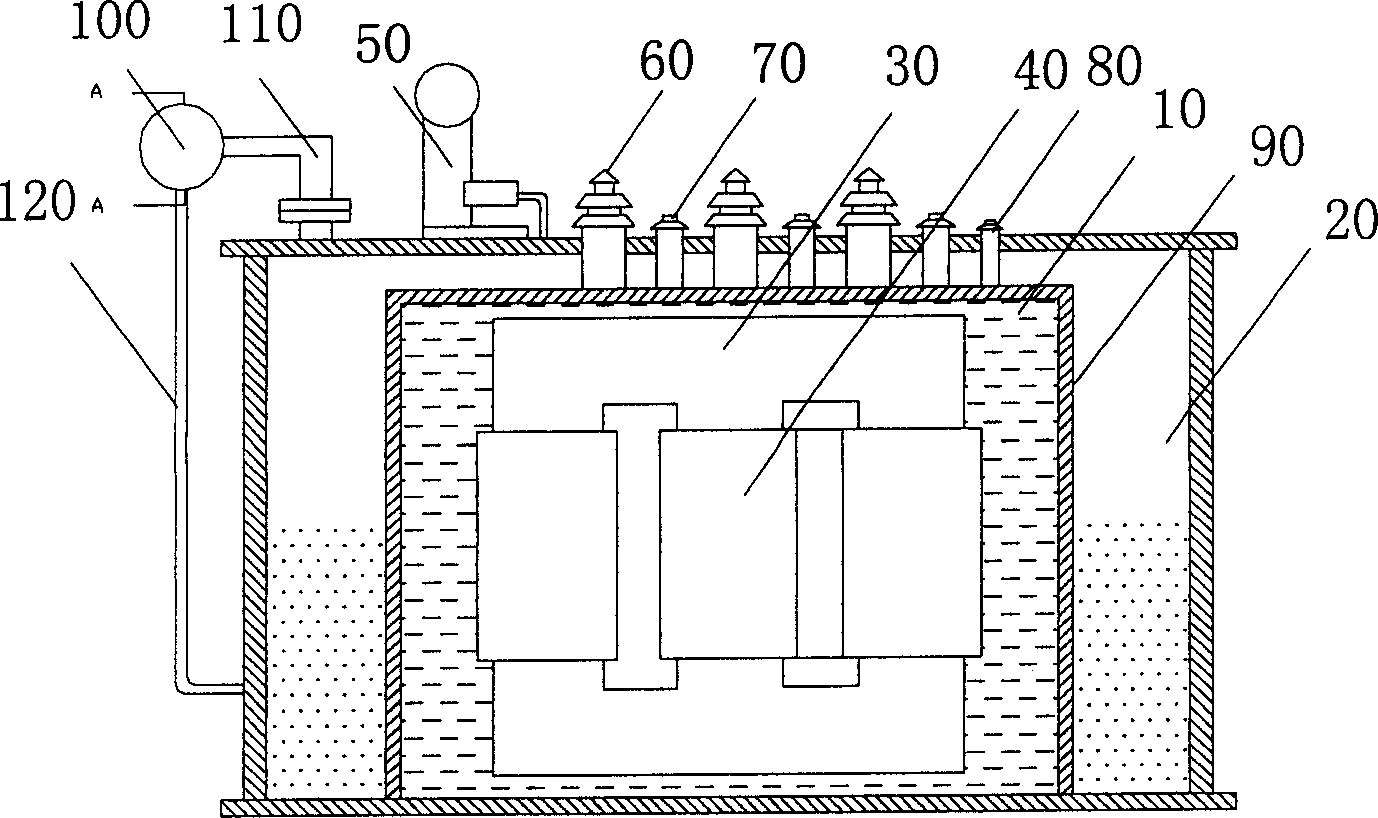 Oil-immersed power transformer