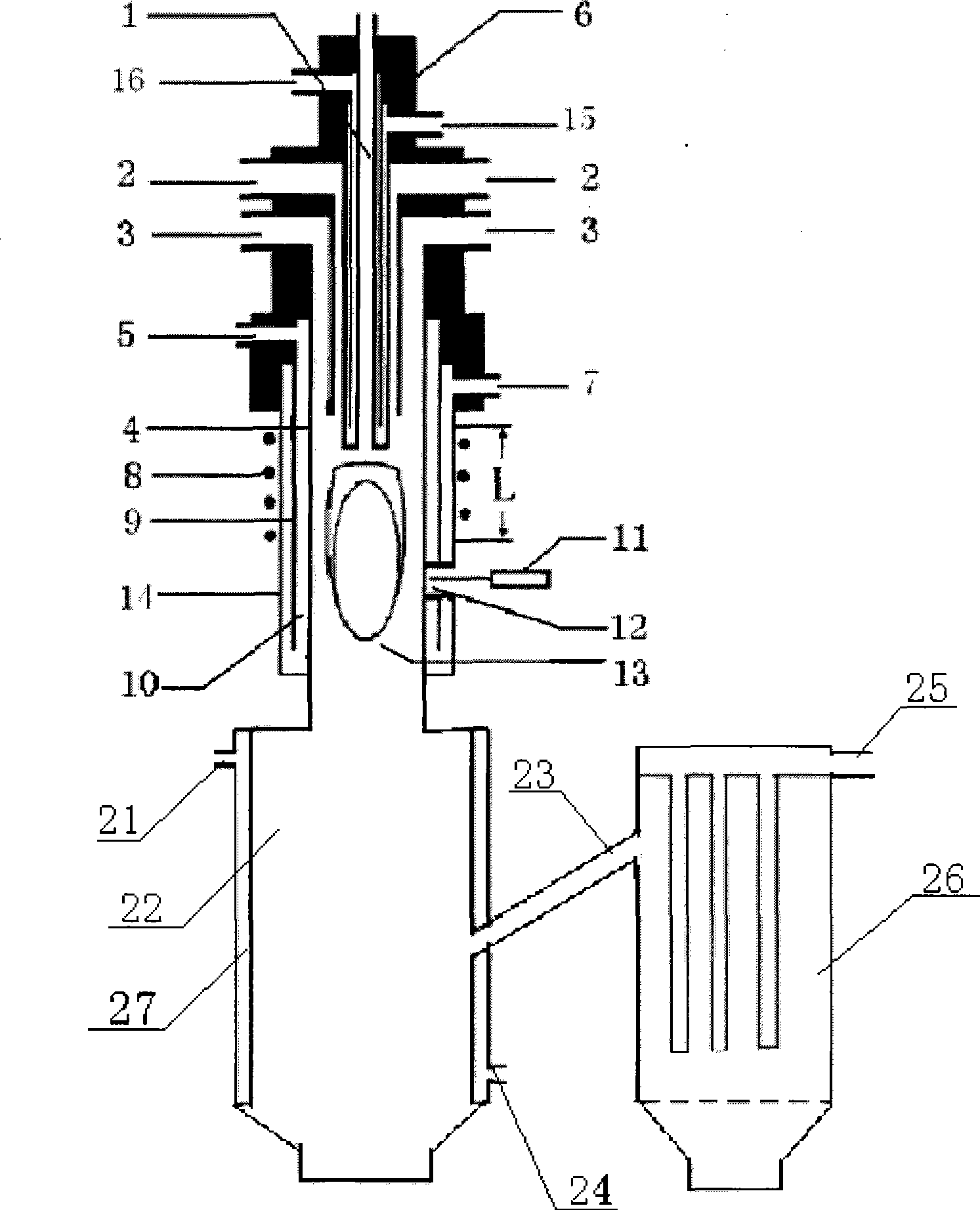 Globular titanium micro-powder or ultra-micro powder preparation device and method