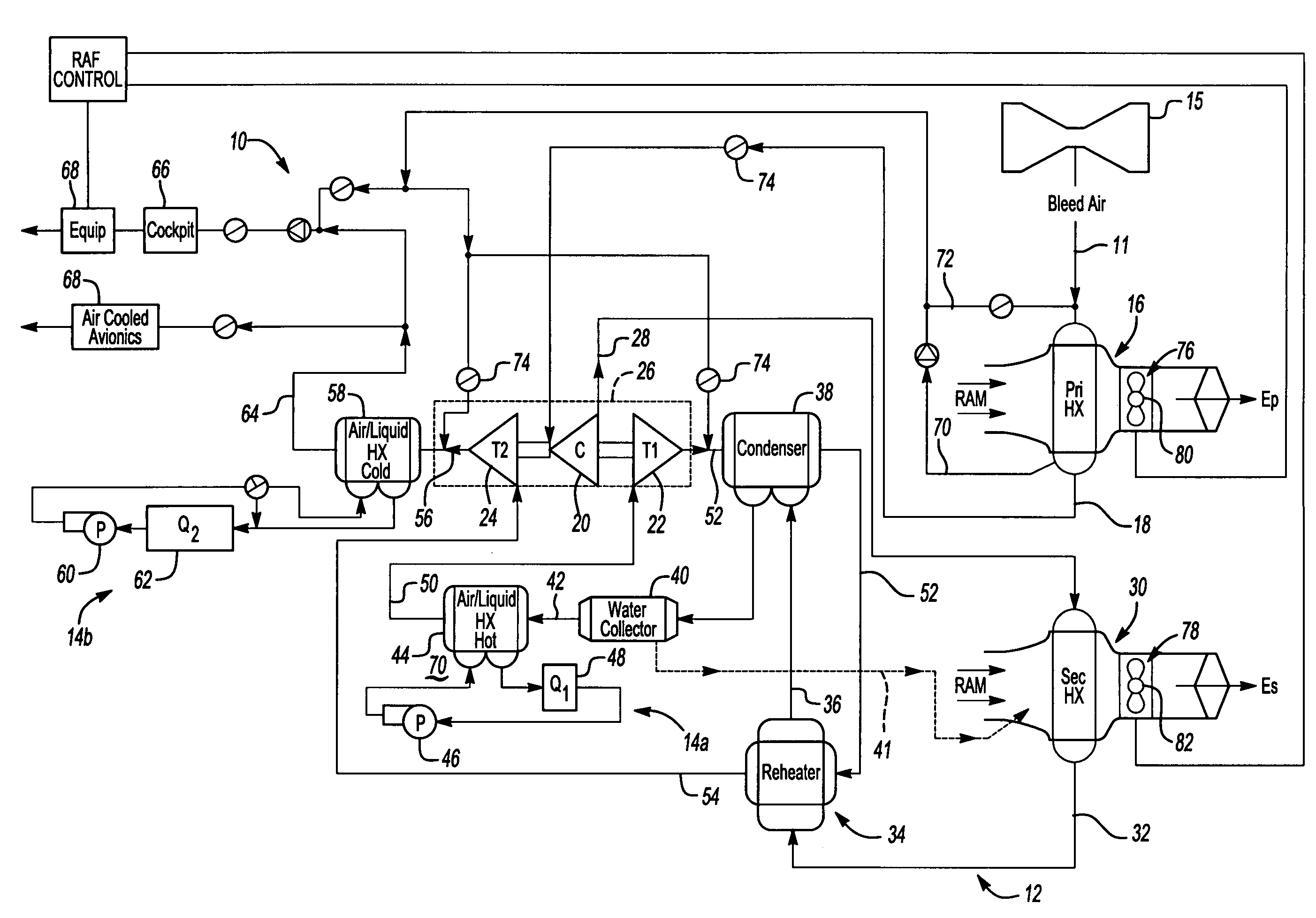 Air cycle machine for an aircraft environmental control system